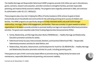 (Retroactive insert for my May 29, 2016 post "Georgia Opportunity" PRWORA {shortlink ends "-3vB"). Found at ACF.HHS.gov/OFA/programs/.., HHS page says "last updated Dec. 17, 2020."