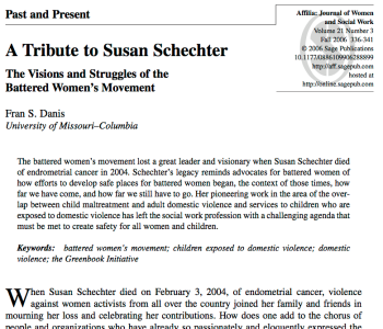 a-tribute-to-susan-schechterthe-vzns-struggles-of-battered-womens-movemt-2006-sage-journal-of-women-and-social-work-by-fran-s-danis-screenshot